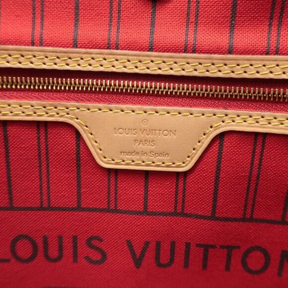 100% Authentic Louis Vuitton Neverfull MM Brown W/P Monogram Canvas Shoulder Bag - Picture 11 of 12
